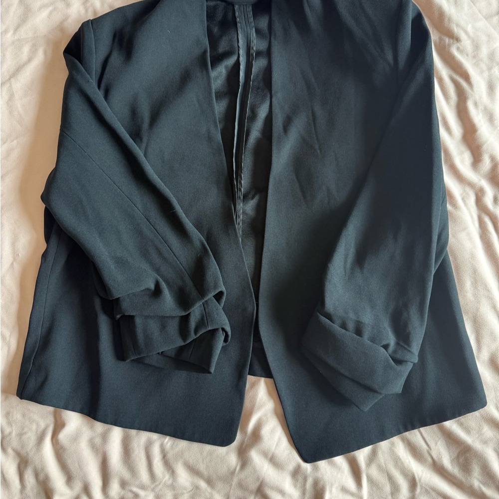 Babaton Black Open-Front Women's Blazer Jacket - Picture 4 of 11
